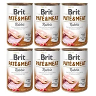 Mokra karma dla psów - Brit Paté & Meat królik 6x400 g - miniaturka - grafika 1