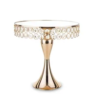 Tace i patery - Art-Pol PATERA TACA METALOWA LUSTRZANA ZŁOTA 28x28,5 139362 - miniaturka - grafika 1