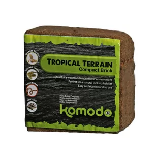 komodo Komodo Tropical Terrain Brick M - podłoże z włókien kokosa 4l Kom podłoże z włókien S - Podłoże do terrarium - miniaturka - grafika 1