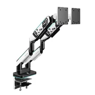 Uchwyty do monitorów - Podwójny uchwyt na monitory 49 cali, biało-czarny X-Arm Dual RGB - miniaturka - grafika 1