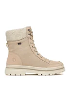 Botki damskie - Remonte Trzewiki CEO-D2U70-62 Beżowy - miniaturka - grafika 1