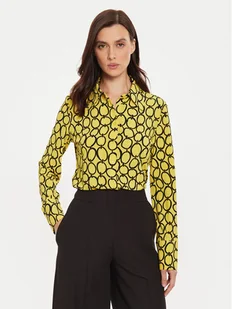 Sisley Koszula 52D3LQ07H Żółty Slim Fit - Koszule damskie - miniaturka - grafika 1