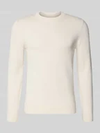 Swetry męskie - Sweter z dzianiny z mieszanki bawełny i kaszmiru z okrągłym dekoltem - miniaturka - grafika 1