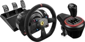 Kontrolery gier na PC - Kierownica Thrustmaster Ferrari T300 Alcantara-Edition 4160652 + Lewarek TH8S 4060256 - miniaturka - grafika 1