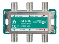 Akcesoria TV-SAT - Odgałęźnik Polytron 4-krotny 16dB 5-1000 FA 4-16 - miniaturka - grafika 1