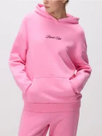 Bluzy damskie - Reserved - Bawełniana bluza z napisem - różowy - miniaturka - grafika 1