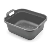 Miski i półmiski - Stalowoszara plastikowa miska z rączkami Addis, 39x32x14 cm - miniaturka - grafika 1