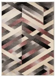 Dywan OLYMPOS 3801B grey/pink 160x220 cm 24h - Dom i wnętrze OUTLET - miniaturka - grafika 1