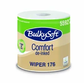Folia, papier śniadaniowy, serwetki - BulkySoft Czyściwo papierowe Comfort 2w 176 m białe celulozowe posiada certyfikat ISEGA 55927 - miniaturka - grafika 1