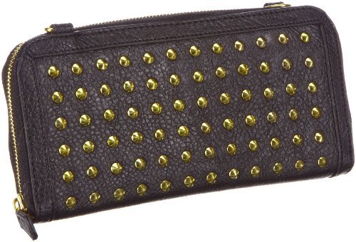 PIECES ACANDY 17047793, damskie portfele 22 x 11 x 2 cm (szer. x wys. x gł.), czarny - czarny (Black.) - 22x11x2 cm (B x H x T)