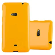 Etui i futerały do telefonów - Pokrowiec Etui Do Nokia Lumia 625 Obudowa w JELLY ŻÓŁTY TPU Ochronny Case Cover Plecki Cadorabo - miniaturka - grafika 1