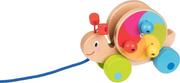 Zabawki interaktywne dla dzieci - Goki Ślimak z kołem do ciągnięcia 54900 - miniaturka - grafika 1