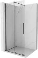 Ścianki i drzwi prysznicowe - Mexen Velar drzwi prysznicowe rozsuwane Walk-in 100 cm, transparent, gun gray szczotkowany - 871-100-000-03-66 - miniaturka - grafika 1