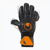 Piłka nożna - Rękawice bramkarskie uhlsport Speed Contact Soft Flex Frame czarno-białe 101126701 45055 - miniaturka - grafika 1