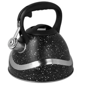 Czajniki na gaz - CZAJNIK Z GWIZDKIEM STAL NIERDZEWNA 3L CZARY MARMUREK 1446 - miniaturka - grafika 1