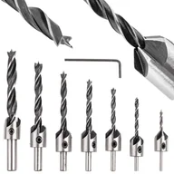 Wiertła - Wiertła do drewna z pogłębiaczem 3-10mm 7sztuk FALON-TECH - miniaturka - grafika 1