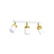 Lampy sufitowe - Milagro Lampa sufitowa JOKER WHITE/GOLD 3xGU10 MLP6130 - miniaturka - grafika 1