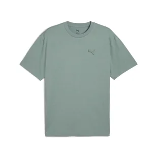 Koszulka unisex Essentials Elevated PUMA Green Moon - Koszulki sportowe damskie - miniaturka - grafika 1