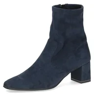 Kozaki damskie - Caprice Damskie buty 9-25354-41, modne kozaki, granatowe stretch, 42 EU, Granatowy stretch, 42 EU - miniaturka - grafika 1