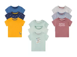 LUPILU LUPILU T-shirt niemowlęcy z biobawełny, 3 sztuki - Bluzki dla niemowląt - miniaturka - grafika 1