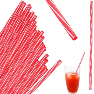 Słomki plastikowe wielorazowe do picia 50 szt eko - Słomki do napojów - miniaturka - grafika 1