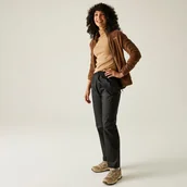 Spodnie sportowe damskie - Regatta Spodnie damskie ochronne wodoodporne Pack It Czarny, Rozmiar: XL - miniaturka - grafika 1