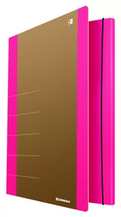 Donau Teczka z gumką kartonowa A4 500g LIFE różowa /2060001FSC-30/ DN1163-8 - Teczki i skoroszyty - miniaturka - grafika 1