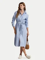 Sukienki - Polo Ralph Lauren Sukienka koszulowa 211928804002 Niebieski Straight Fit - miniaturka - grafika 1