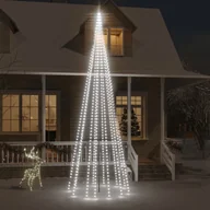 Oświetlenie świąteczne - Lumarko Choinka do montażu na maszcie, 732 zimnych białych LED, 500 cm! - miniaturka - grafika 1