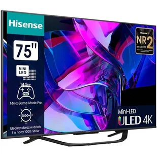 Telewizor HISENSE 75U7KQ 75" MINILED 4K  - Telewizory - miniaturka - grafika 1