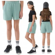 Spodenki damskie - Spodenki szorty 4F krótkie DRESOWE dziecięce dziewczęce na lato 122/128 - miniaturka - grafika 1