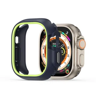 DUX DUCIS Bamo - futerał ochronny na twardy komputer Apple Watch Ultra/Ultra 2 49mm czarny zielony - Akcesoria do smartwatchy - miniaturka - grafika 1