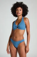 Stroje kąpielowe - Hunkemöller Majtki Bikini Rio Scallop Niebieski - miniaturka - grafika 1