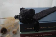 Zakładki do książek - Zakładka do Książki Czarny KOTEK - miniaturka - grafika 1