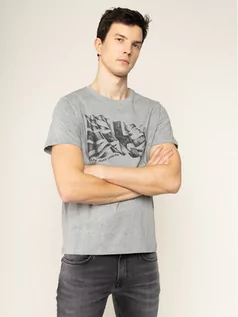 Koszulki męskie - Pepe Jeans T-Shirt Betrand PM506906 Szary Regular Fit - grafika 1