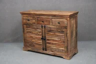 Komody - Komoda Rodez #120 Drewniana Mango Lakierowana Brązowa 120X45X90 Cm B 7656 - miniaturka - grafika 1