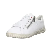 Sneakersy damskie - Rieker Damskie sneakersy N0900, biały, 39 eu - miniaturka - grafika 1
