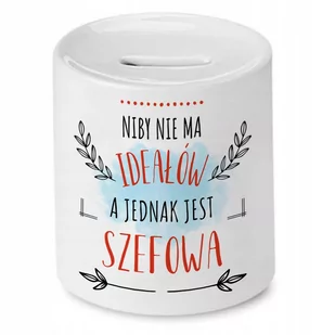 Skarbonka Dla Szefowej na Urodziny na Prezent z Nadrukiem ze Zdjęciem - Skarbonki - miniaturka - grafika 1
