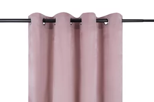 Zasłona Welwetowa Pierre 140X270 Pudrowy Róż Na Przelotkach, - Zasłony - miniaturka - grafika 1