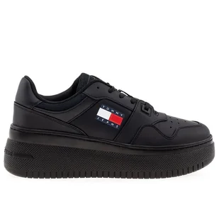 Buty Tommy Hilfiger TJW Retro Basket Flatform Ess EN0EN02506-BDS - czarne - Trampki damskie - miniaturka - grafika 1