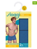 Majtki męskie - Sloggi Bokserki (2 pary) w kolorze niebieskim - miniaturka - grafika 1