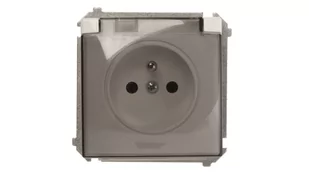 Kontakt Simon Gniazdo ścienne Basic z/u bryzgoszczelne (moduł) BMGZ1B.01/11a bia - Gniazdka elektryczne - miniaturka - grafika 1