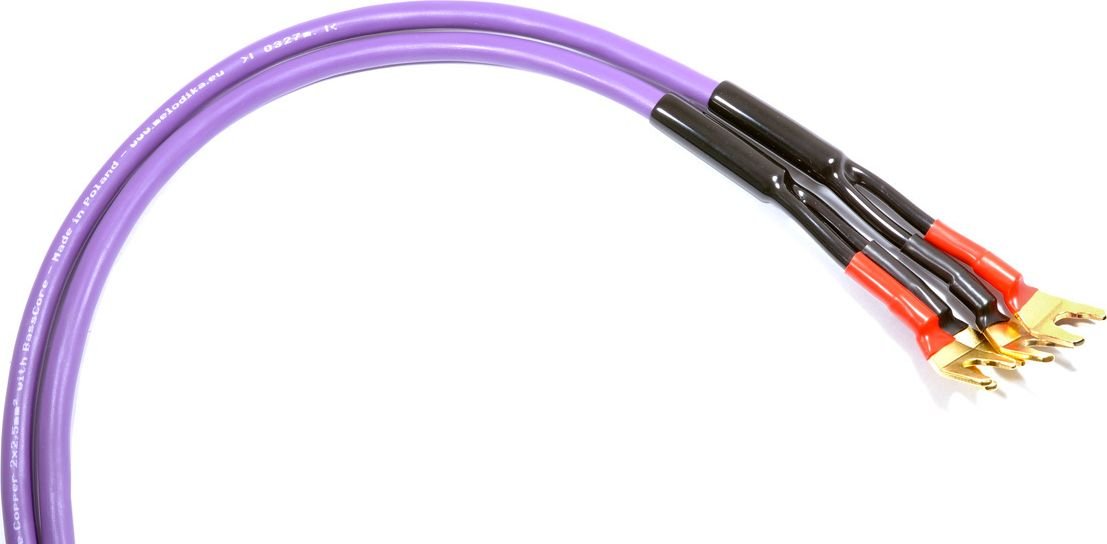 Kabel Melodika Widły - Widły 2.5m fioletowy