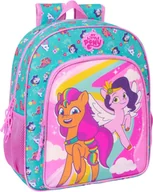Plecaki szkolne i tornistry - Plecak szkolny My Little Pony Magic Pink turkusowy 32 x 38 x 12 cm - miniaturka - grafika 1