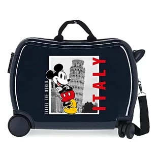 Disney Mickey y Minnie Travel The World Italy Walizka dziecięca Niebieski 50x39x20 cms Sztywne zapięcie szyfrowy ABS 34L 1,8 kg 4 koła Bagaż ręczny, niebieski, Talla única, walizka dziecięca - Walizki - miniaturka - grafika 1