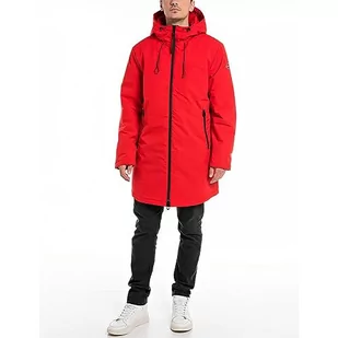 Replay parka męska, 055 Ruby Red, M - Kurtki męskie - miniaturka - grafika 1