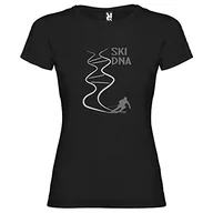 Koszulki sportowe damskie - kruskis 11502309ss123 koszulka, damska, czarna, S - miniaturka - grafika 1