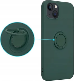 OEM Etui Silicon Ring do Iphone 12 PRO MAX zielony - Etui i futerały do telefonów - miniaturka - grafika 1