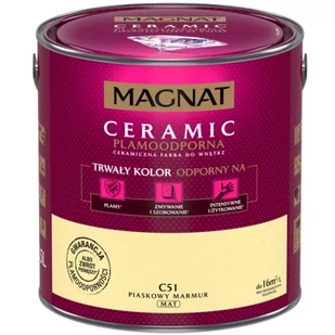 Farba ceramiczna MAGNAT Ceramic piaskowy marmur C51 2,5 l - Farby wewnętrzne - miniaturka - grafika 1