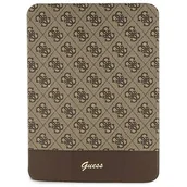 Etui do tabletów - Guess GUFC11PS4SGW iPad 10.9" brązowy/brown 4G Stripe Allover - miniaturka - grafika 1
